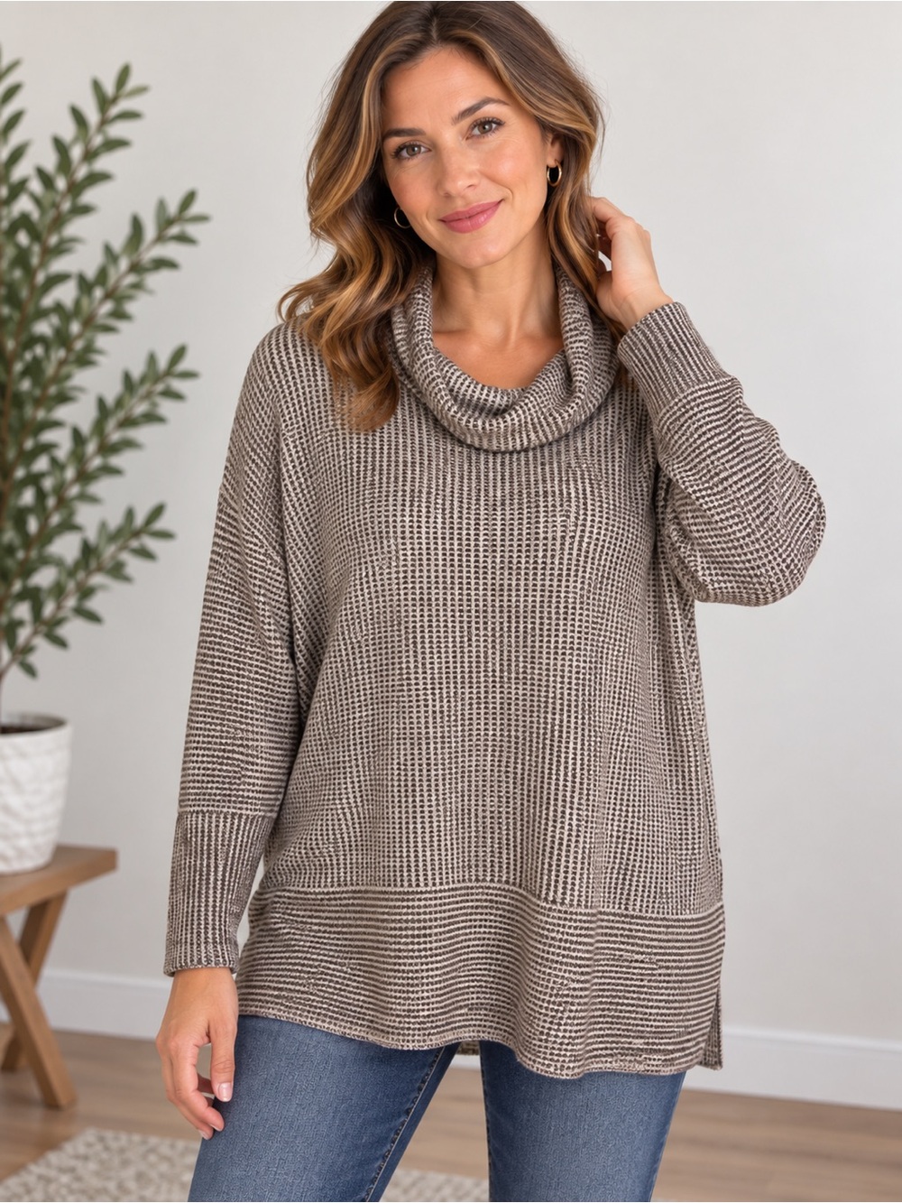 Christopher & Banks Cowl neck sweater xlarge
